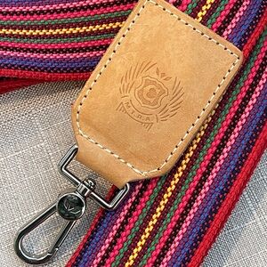 Consuela Pink Webbing Crossbody Strap